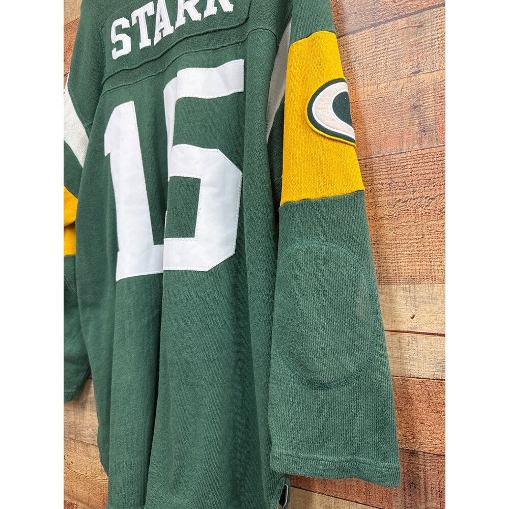 Vintage Bart Starr Green Bay Packers Throwback Sweater #15 Large - Picture 6 of 9
